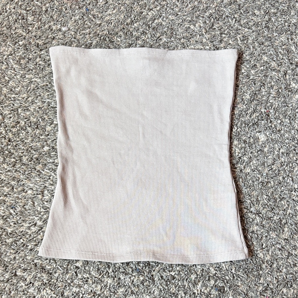 H&M Light Beige Ribbed Top